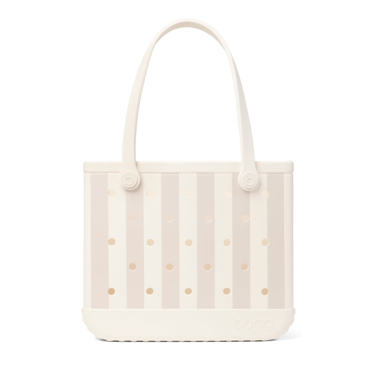 Baby Bogg Bag Beachside Stripe Heavy Duty Rubber Beach Bag Tip Resistant Washable with Non Slip Bottom for Resort Holidays Travel Organizer Vacation Essentials for Women